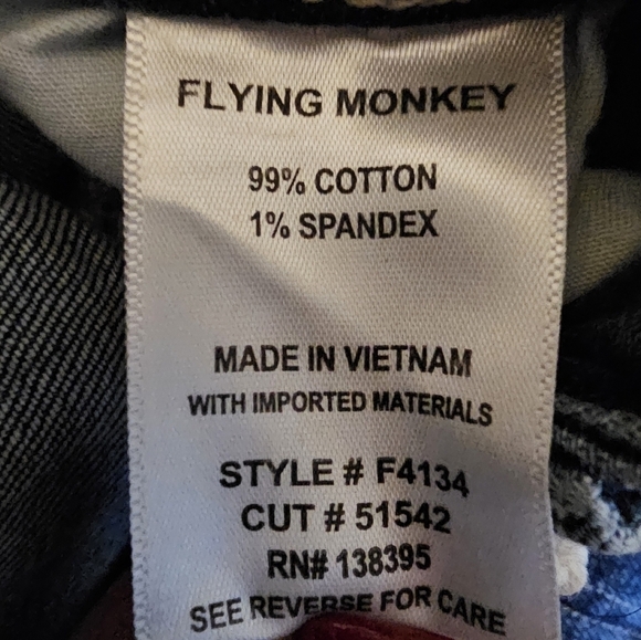 Flying Monkey Light/Medium Wash High Rise Boyfriend Straight Leg Jeans Size 30 - Picture 8 of 16